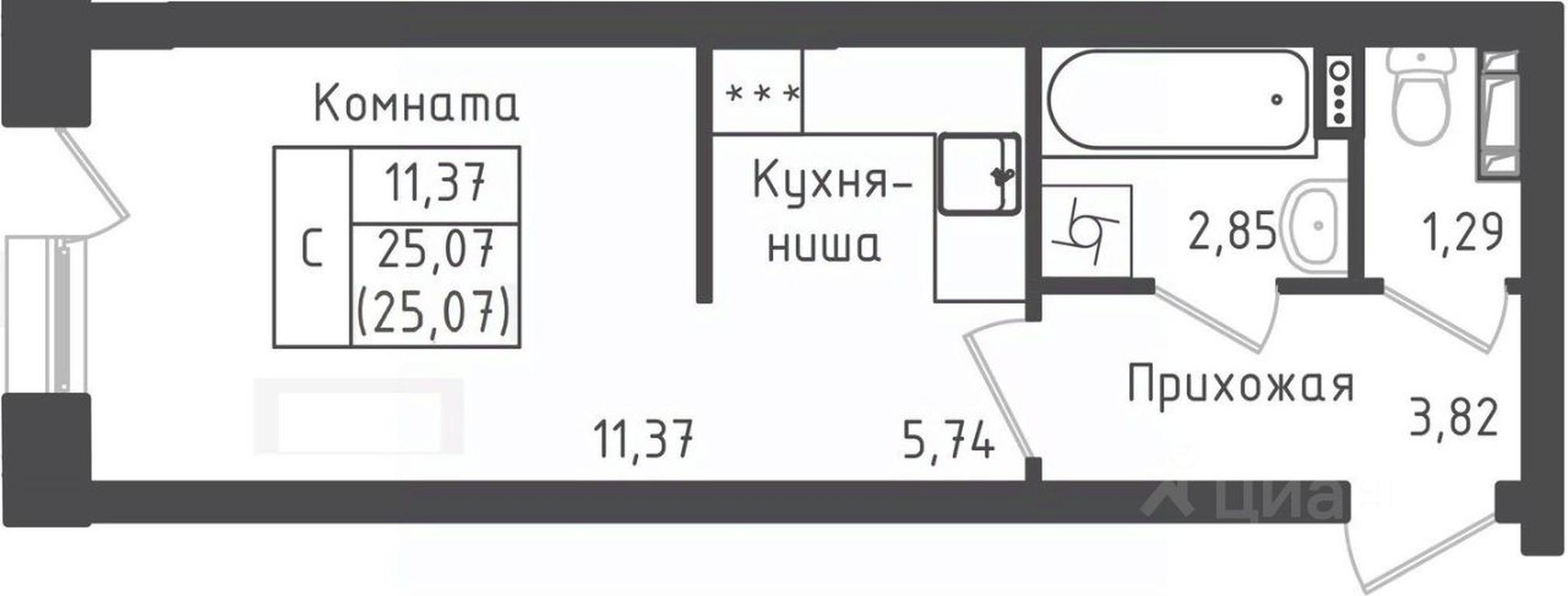Apartment Sale, 25.79 sq. m. at Zeleny Oazis-Gorod, derevnya Rybaki, Dmitrovskiy Urban District, Moscow Region, Russia #1 Apartment Sale, 25.79 sq. m. at Zeleny Oazis-Gorod, derevnya Rybaki, Dmitrovskiy Urban District, Moscow Region, Russia #1