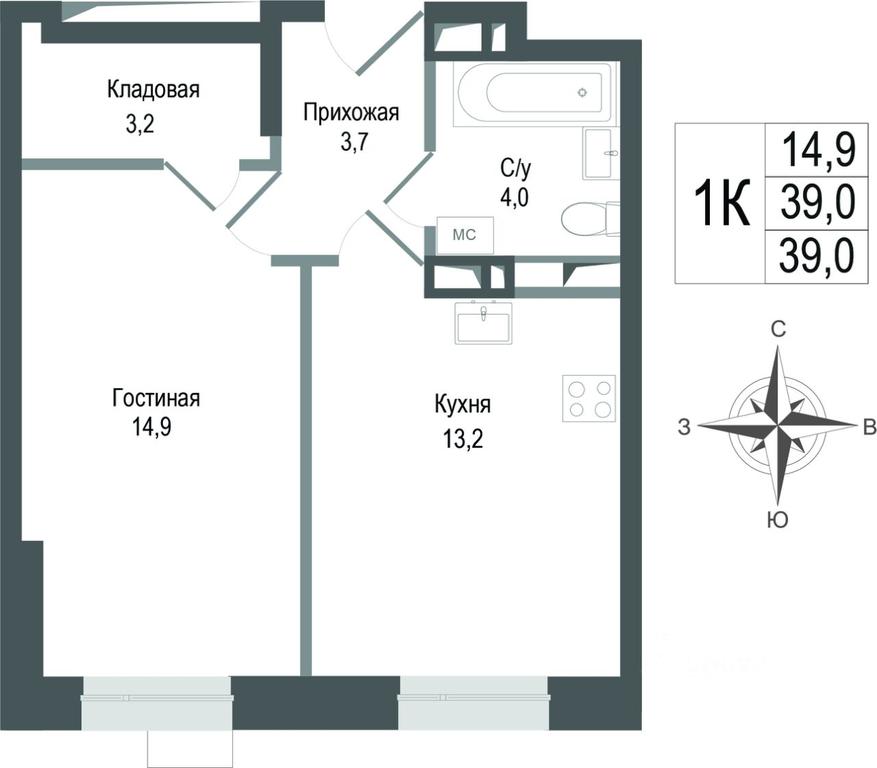 Apartment Sale, 39平方米 at KINOKVARTAL, Solnechnaya Street, Pervomayskiy Microdistrict, Korolyov, Moscow Region, Russia #1 Apartment Sale, 39平方米 at KINOKVARTAL, Solnechnaya Street, Pervomayskiy Microdistrict, Korolyov, Moscow Region, Russia #1