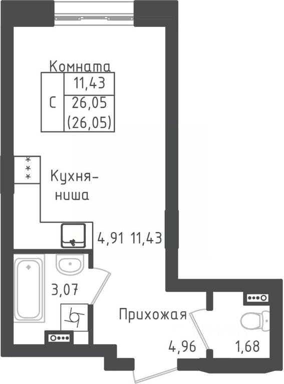 Apartment Sale, 26.05 sq. m. at Zeleny Oazis-Gorod, derevnya Rybaki, Dmitrovskiy Urban District, Moscow Region, Russia #1 Apartment Sale, 26.05 sq. m. at Zeleny Oazis-Gorod, derevnya Rybaki, Dmitrovskiy Urban District, Moscow Region, Russia #1