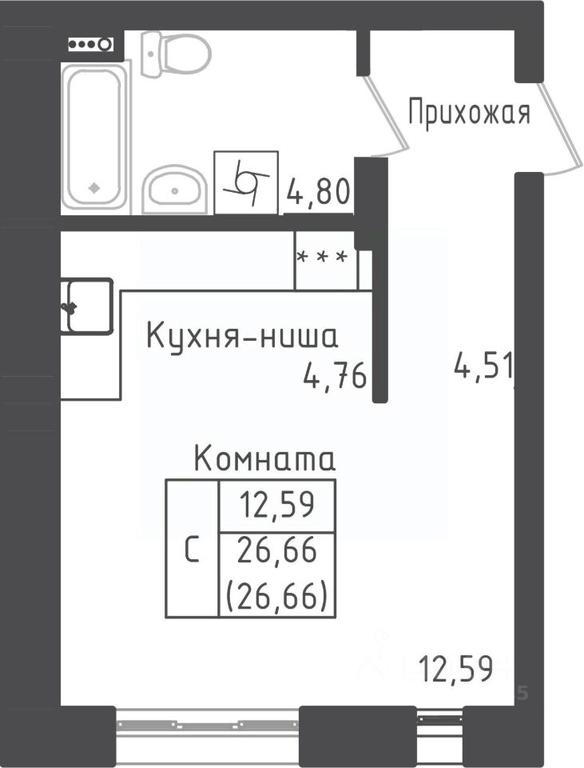 Apartment Sale, 26.66 sq. m. at Zeleny Oazis-Gorod, derevnya Rybaki, Dmitrovskiy Urban District, Moscow Region, Russia #1 Apartment Sale, 26.66 sq. m. at Zeleny Oazis-Gorod, derevnya Rybaki, Dmitrovskiy Urban District, Moscow Region, Russia #1