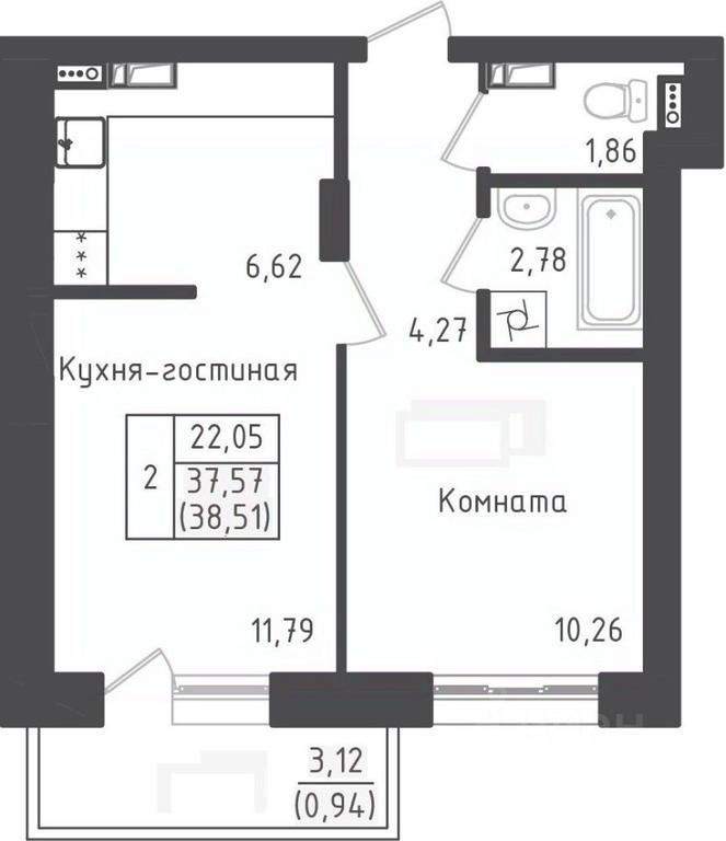 Apartment Sale, 38.51平方米 at Zeleny Oazis-Gorod, derevnya Rybaki, Dmitrovskiy Urban District, Moscow Region, Russia #1 Apartment Sale, 38.51平方米 at Zeleny Oazis-Gorod, derevnya Rybaki, Dmitrovskiy Urban District, Moscow Region, Russia #1