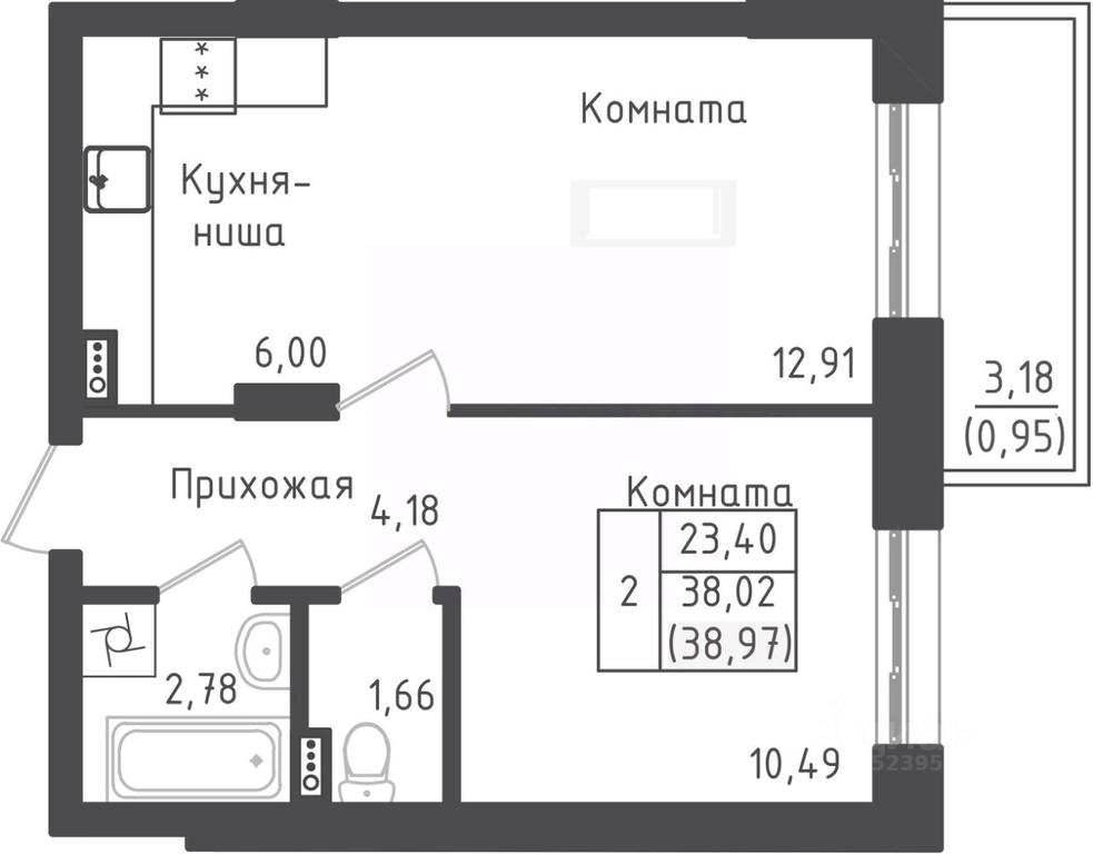 Apartment Sale, 38.97 sq. m. at Zeleny Oazis-Gorod, derevnya Rybaki, Dmitrovskiy Urban District, Moscow Region, Russia #1 Apartment Sale, 38.97 sq. m. at Zeleny Oazis-Gorod, derevnya Rybaki, Dmitrovskiy Urban District, Moscow Region, Russia #1