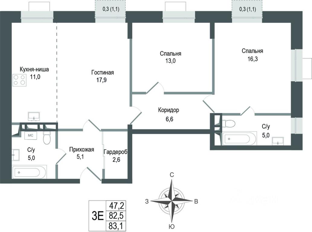 2-BD Apartment Sale, 82.5 sq. m. at KINOKVARTAL, Solnechnaya Street, Pervomayskiy Microdistrict, Korolyov, Moscow Region, Russia #1 2-BD Apartment Sale, 82.5 sq. m. at KINOKVARTAL, Solnechnaya Street, Pervomayskiy Microdistrict, Korolyov, Moscow Region, Russia #1