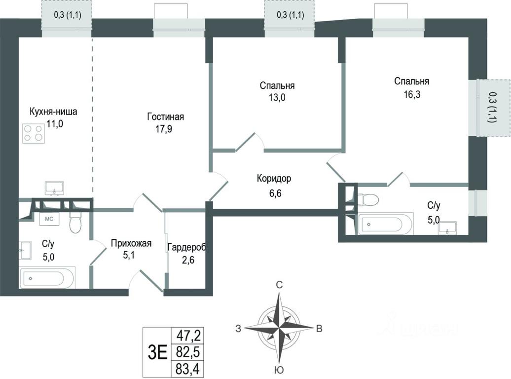 2-BD Apartment Sale, 82.5 sq. m. at KINOKVARTAL, Solnechnaya Street, Pervomayskiy Microdistrict, Korolyov, Moscow Region, Russia #1 2-BD Apartment Sale, 82.5 sq. m. at KINOKVARTAL, Solnechnaya Street, Pervomayskiy Microdistrict, Korolyov, Moscow Region, Russia #1