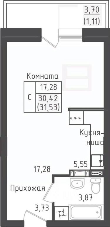 Apartment Sale, 31.53 sq. m. at Zeleny Oazis-Gorod, derevnya Rybaki, Dmitrovskiy Urban District, Moscow Region, Russia #1