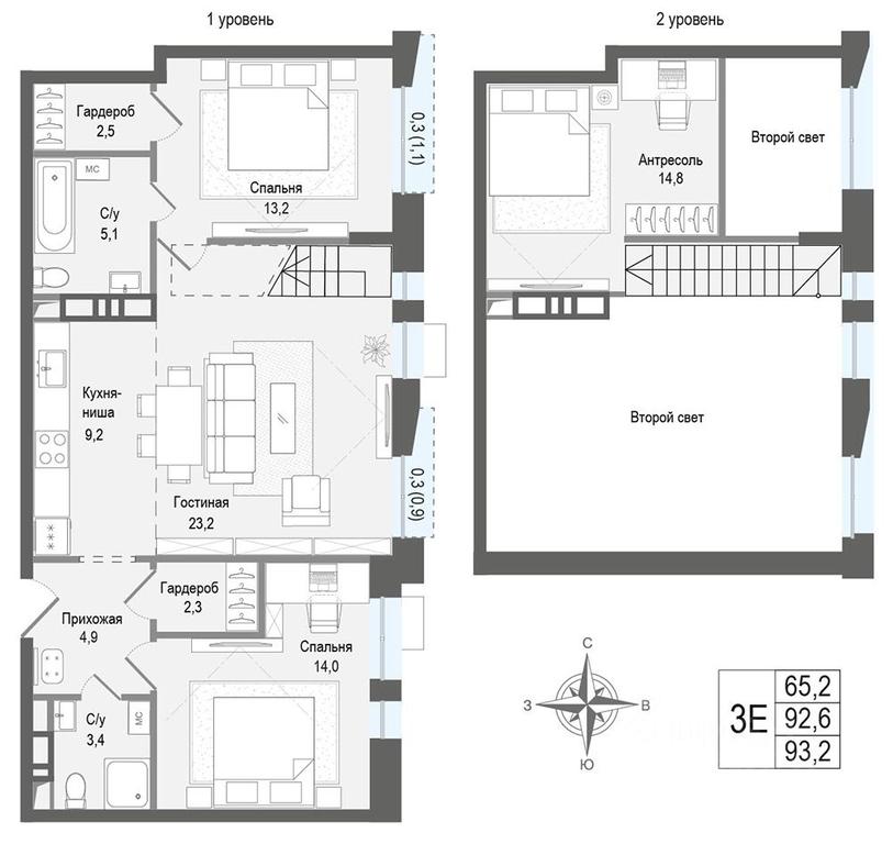 2-BD Apartment Sale, 92.7平方米 at KINOKVARTAL, Solnechnaya Street, Pervomayskiy Microdistrict, Korolyov, Moscow Region, Russia #1 2-BD Apartment Sale, 92.7平方米 at KINOKVARTAL, Solnechnaya Street, Pervomayskiy Microdistrict, Korolyov, Moscow Region, Russia #1