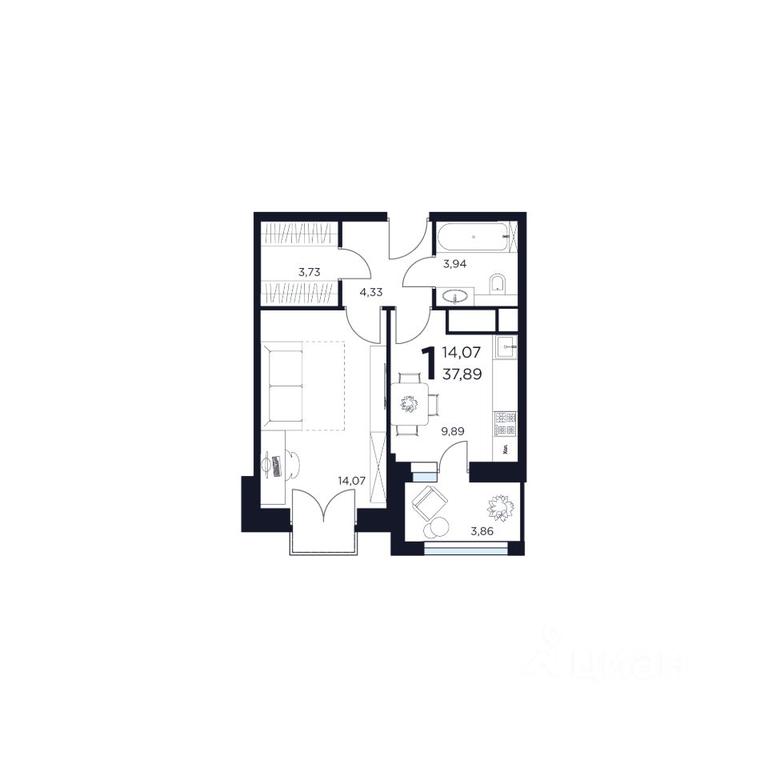 Apartment Sale, 37.89 sq. m. at VOSTOK II, Germana Titova Street, 2, Khimki, Moscow Region, Russia #1 Apartment Sale, 37.89 sq. m. at VOSTOK II, Germana Titova Street, 2, Khimki, Moscow Region, Russia #1