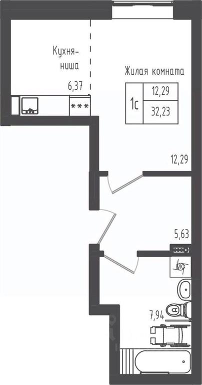 Apartment Sale, 32.23 sq. m. at Zeleny Oazis-Gorod, derevnya Rybaki, Dmitrovskiy Urban District, Moscow Region, Russia #1 Apartment Sale, 32.23 sq. m. at Zeleny Oazis-Gorod, derevnya Rybaki, Dmitrovskiy Urban District, Moscow Region, Russia #1