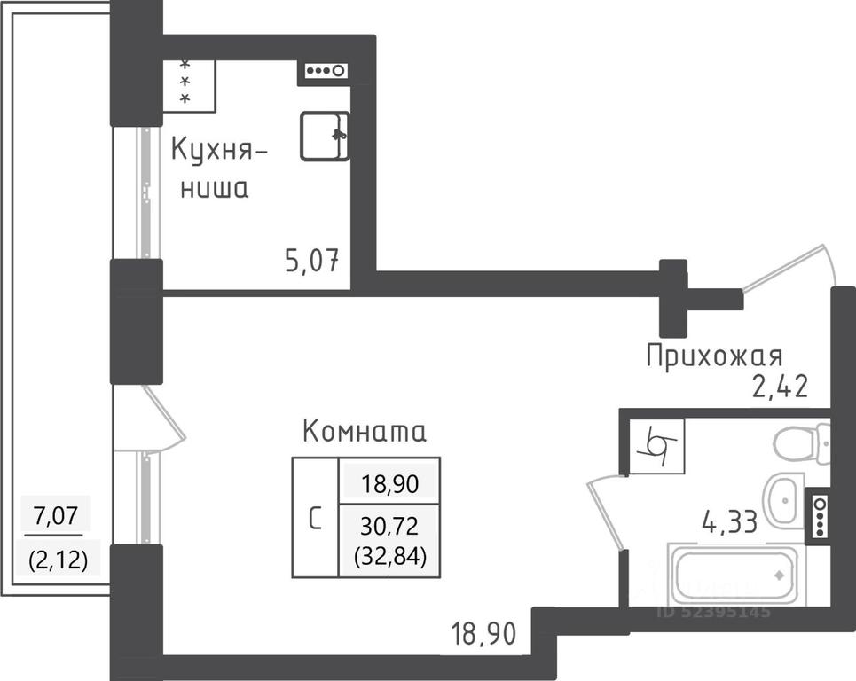 Apartment Sale, 32.84 sq. m. at Zeleny Oazis-Gorod, derevnya Rybaki, Dmitrovskiy Urban District, Moscow Region, Russia #1 Apartment Sale, 32.84 sq. m. at Zeleny Oazis-Gorod, derevnya Rybaki, Dmitrovskiy Urban District, Moscow Region, Russia #1