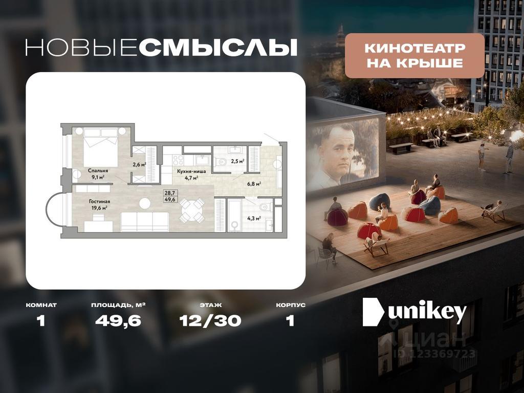 Apartment Sale, 49.6 sq. m. at Novye Smysly, ulitsa Aleksandry Monakhovoy, Settlement of Kommunarka, Novomoskovskiy Administrative Okrug, Moscow, Russia #1 Apartment Sale, 49.6 sq. m. at Novye Smysly, ulitsa Aleksandry Monakhovoy, Settlement of Kommunarka, Novomoskovskiy Administrative Okrug, Moscow, Russia #1