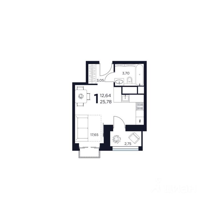 Apartment Sale, 25.78 sq. m. at VOSTOK II, Germana Titova Street, 2, Khimki, Moscow Region, Russia #1 Apartment Sale, 25.78 sq. m. at VOSTOK II, Germana Titova Street, 2, Khimki, Moscow Region, Russia #1