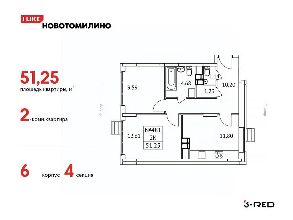 Продажа 1-комн. квартиры, 51,25 м² в ЖК «Новотомилино», микрорайон Птицефабрика, рабочий посёлок Томилино, городской округ Люберцы, Московская область, Россия #1 Продажа 1-комн. квартиры, 51,25 м² в ЖК «Новотомилино», микрорайон Птицефабрика, рабочий посёлок Томилино, городской округ Люберцы, Московская область, Россия #1