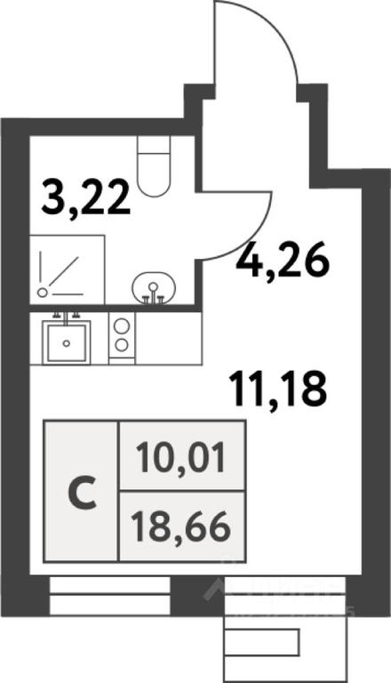 Apartment Sale, 18.6 sq. m. at Smart Garden (Smart Garden), 5-ya ulitsa Lesnyye Polyany, posyolok Gazoprovod, Kommunarka District, Novomoskovskiy Administrative Okrug, Moscow, Russia #1 Apartment Sale, 18.6 sq. m. at Smart Garden (Smart Garden), 5-ya ulitsa Lesnyye Polyany, posyolok Gazoprovod, Kommunarka District, Novomoskovskiy Administrative Okrug, Moscow, Russia #1