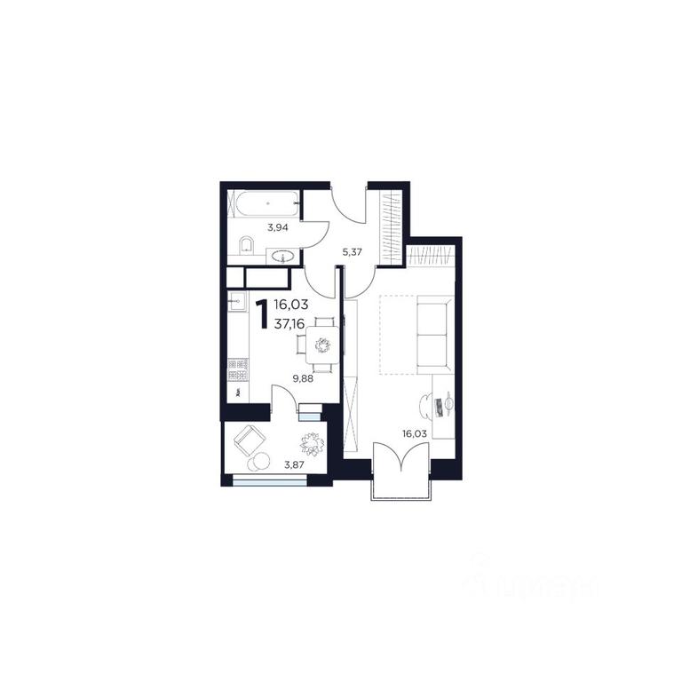Apartment Sale, 37.16 sq. m. at VOSTOK II, Germana Titova Street, 2, Khimki, Moscow Region, Russia #1 Apartment Sale, 37.16 sq. m. at VOSTOK II, Germana Titova Street, 2, Khimki, Moscow Region, Russia #1
