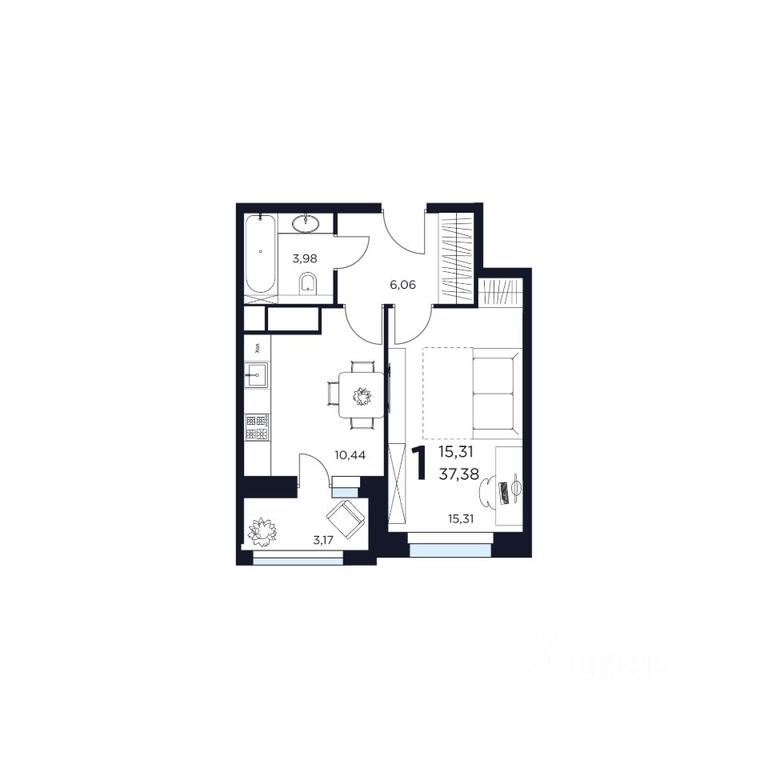 Apartment Sale, 37.38 sq. m. at VOSTOK II, Germana Titova Street, 2, Khimki, Moscow Region, Russia #1 Apartment Sale, 37.38 sq. m. at VOSTOK II, Germana Titova Street, 2, Khimki, Moscow Region, Russia #1