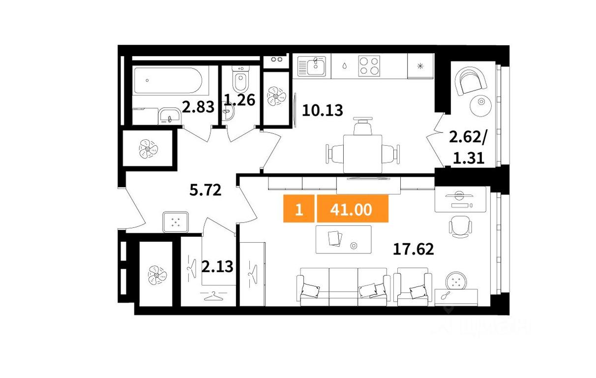 Apartment Sale, 41 sq. m. at Planerny kvartal, Molodyozhnaya Street, Khimki, Moscow Region, Russia #1 Apartment Sale, 41 sq. m. at Planerny kvartal, Molodyozhnaya Street, Khimki, Moscow Region, Russia #1