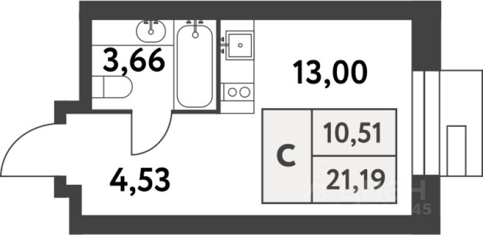 Apartment Sale, 21.3 sq. m. at Smart Garden (Smart Garden), 5-ya ulitsa Lesnyye Polyany, posyolok Gazoprovod, Kommunarka District, Novomoskovskiy Administrative Okrug, Moscow, Russia #1 Apartment Sale, 21.3 sq. m. at Smart Garden (Smart Garden), 5-ya ulitsa Lesnyye Polyany, posyolok Gazoprovod, Kommunarka District, Novomoskovskiy Administrative Okrug, Moscow, Russia #1