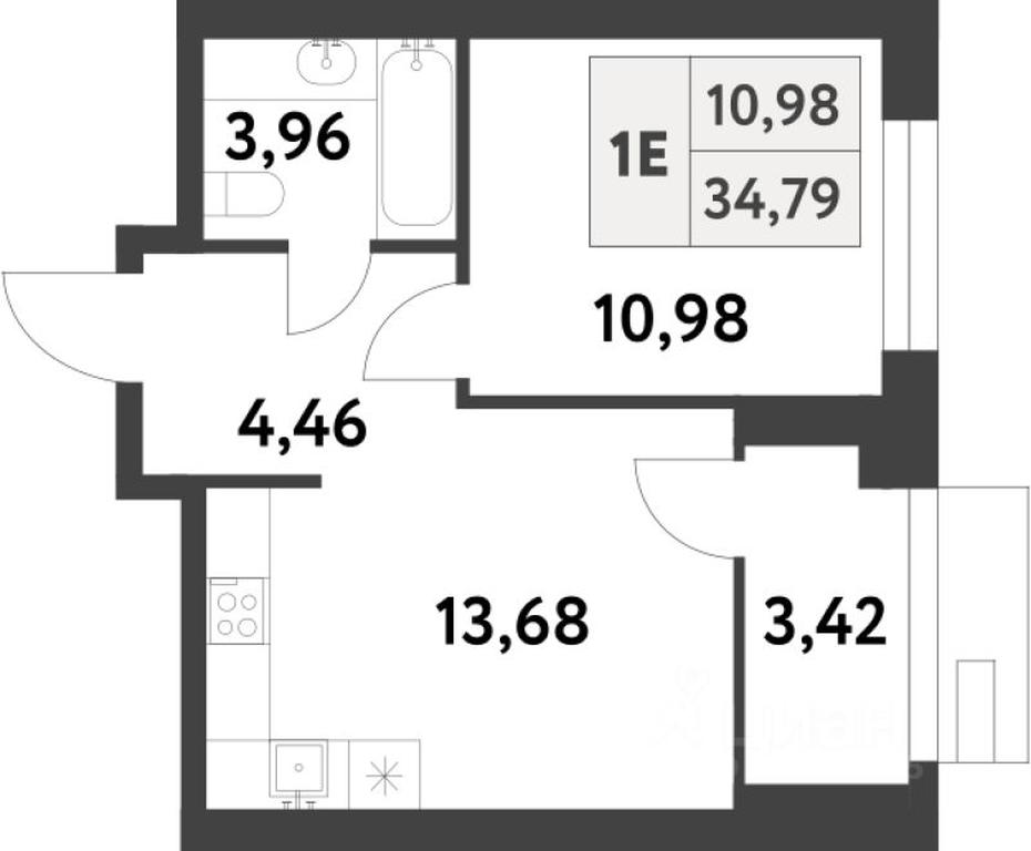 Apartment Sale, 34.7 sq. m. at Smart Garden (Smart Garden), 5-ya ulitsa Lesnyye Polyany, posyolok Gazoprovod, Kommunarka District, Novomoskovskiy Administrative Okrug, Moscow, Russia #1 Apartment Sale, 34.7 sq. m. at Smart Garden (Smart Garden), 5-ya ulitsa Lesnyye Polyany, posyolok Gazoprovod, Kommunarka District, Novomoskovskiy Administrative Okrug, Moscow, Russia #1