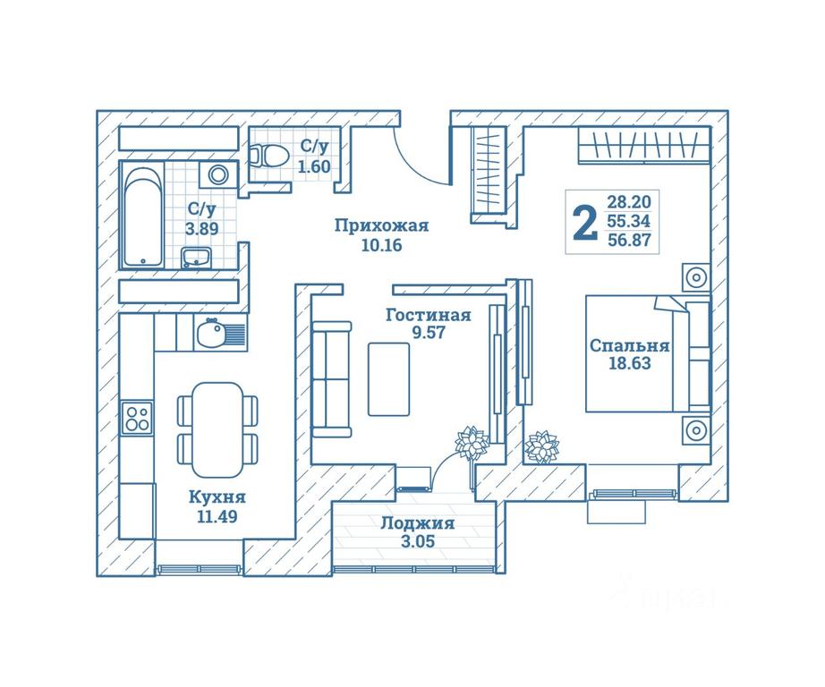 1-BD Apartment Sale, 57.6平方米 at Novograd Monino, ulitsa Alksnisa, rabochiy posyolok Monino, Shchyolkovo Urban District, Moscow Region, Russia #1 1-BD Apartment Sale, 57.6平方米 at Novograd Monino, ulitsa Alksnisa, rabochiy posyolok Monino, Shchyolkovo Urban District, Moscow Region, Russia #1