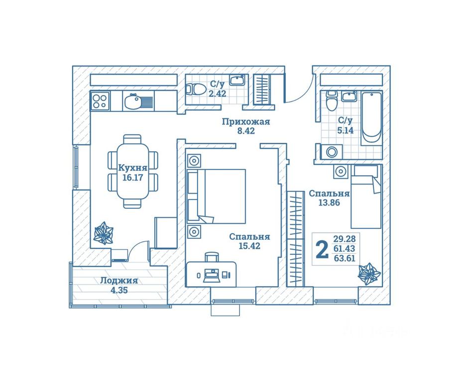 1-BD Apartment Sale, 64.2平方米 at Novograd Monino, ulitsa Alksnisa, rabochiy posyolok Monino, Shchyolkovo Urban District, Moscow Region, Russia #1 1-BD Apartment Sale, 64.2平方米 at Novograd Monino, ulitsa Alksnisa, rabochiy posyolok Monino, Shchyolkovo Urban District, Moscow Region, Russia #1
