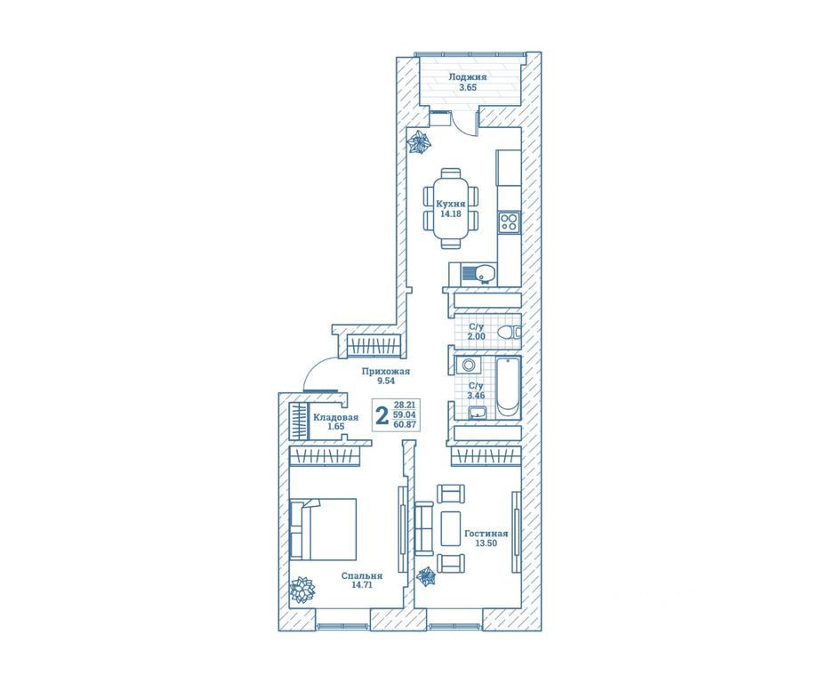 1-BD Apartment Sale, 61.2平方米 at Novograd Monino, ulitsa Alksnisa, rabochiy posyolok Monino, Shchyolkovo Urban District, Moscow Region, Russia #1 1-BD Apartment Sale, 61.2平方米 at Novograd Monino, ulitsa Alksnisa, rabochiy posyolok Monino, Shchyolkovo Urban District, Moscow Region, Russia #1