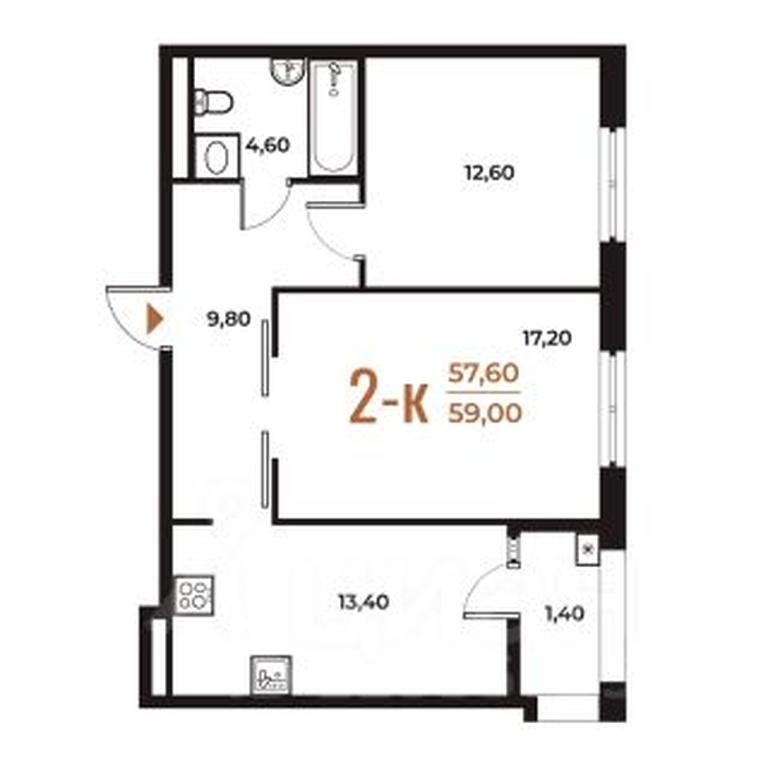 1-BD Apartment Sale, 59 sq. m. at Novoe Letovo, Zimyonkovskaya ulitsa, Sosenskoye Settlement, Moscow, Russia #1 1-BD Apartment Sale, 59 sq. m. at Novoe Letovo, Zimyonkovskaya ulitsa, Sosenskoye Settlement, Moscow, Russia #1