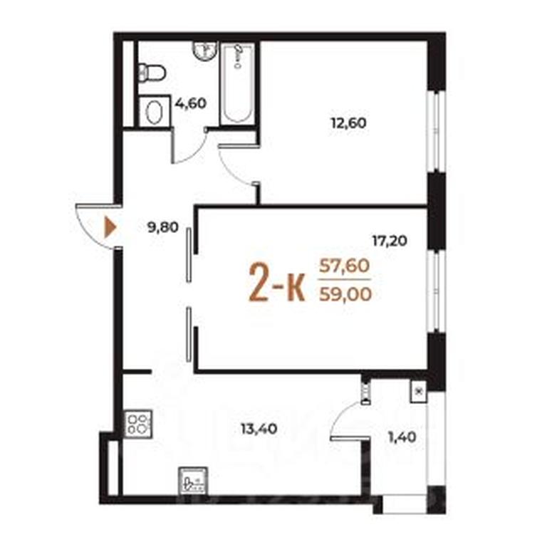 1-BD Apartment Sale, 59 sq. m. at Novoe Letovo, Zimyonkovskaya ulitsa, Sosenskoye Settlement, Moscow, Russia #1 1-BD Apartment Sale, 59 sq. m. at Novoe Letovo, Zimyonkovskaya ulitsa, Sosenskoye Settlement, Moscow, Russia #1
