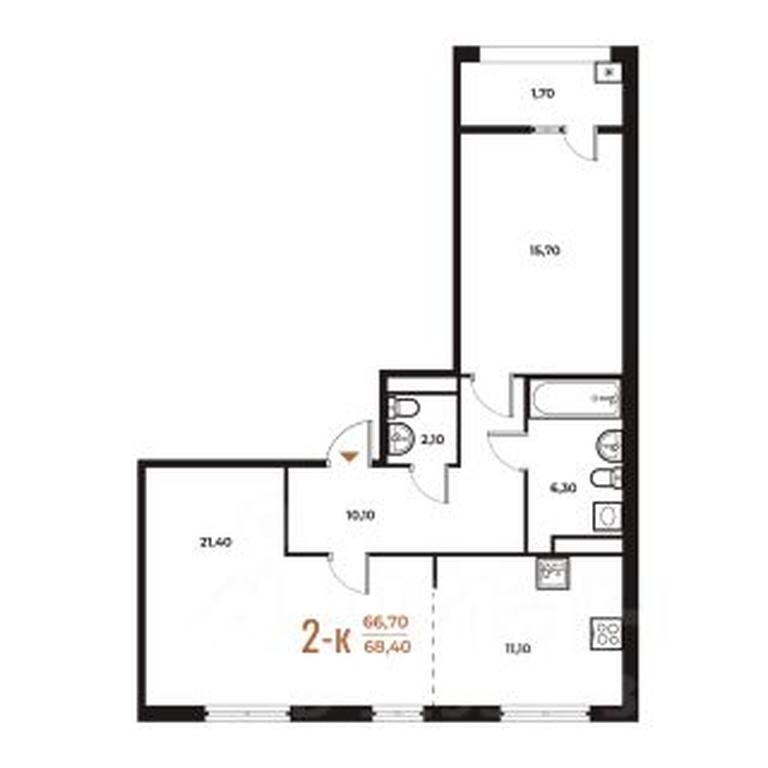 1-BD Apartment Sale, 68.4 sq. m. at Novoe Letovo, Zimyonkovskaya ulitsa, Sosenskoye Settlement, Moscow, Russia #1 1-BD Apartment Sale, 68.4 sq. m. at Novoe Letovo, Zimyonkovskaya ulitsa, Sosenskoye Settlement, Moscow, Russia #1
