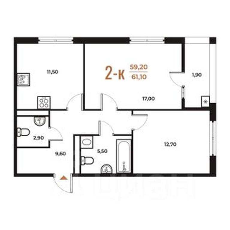 1-BD Apartment Sale, 61.1 sq. m. at Novoe Letovo, Zimyonkovskaya ulitsa, Sosenskoye Settlement, Moscow, Russia #1 1-BD Apartment Sale, 61.1 sq. m. at Novoe Letovo, Zimyonkovskaya ulitsa, Sosenskoye Settlement, Moscow, Russia #1