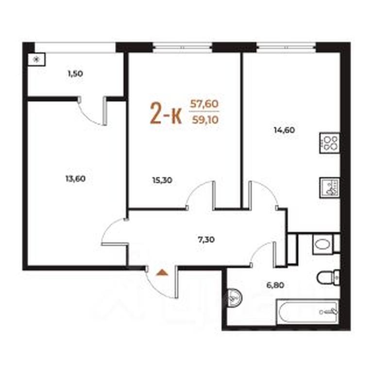 1-BD Apartment Sale, 59.1 sq. m. at Novoe Letovo, Zimyonkovskaya ulitsa, Sosenskoye Settlement, Moscow, Russia #1 1-BD Apartment Sale, 59.1 sq. m. at Novoe Letovo, Zimyonkovskaya ulitsa, Sosenskoye Settlement, Moscow, Russia #1