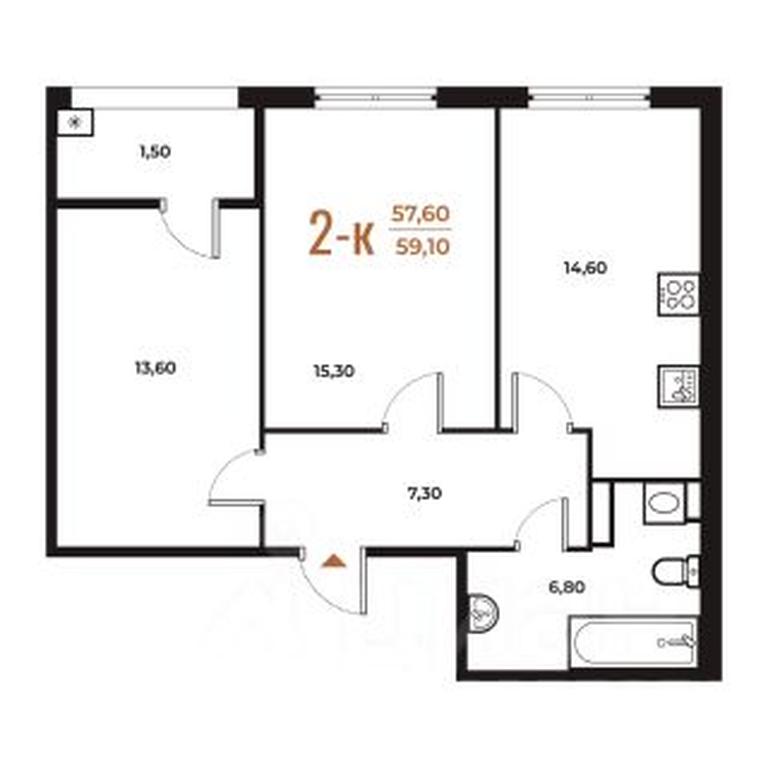 1-BD Apartment Sale, 59.1 sq. m. at Novoe Letovo, Zimyonkovskaya ulitsa, Sosenskoye Settlement, Moscow, Russia #1 1-BD Apartment Sale, 59.1 sq. m. at Novoe Letovo, Zimyonkovskaya ulitsa, Sosenskoye Settlement, Moscow, Russia #1