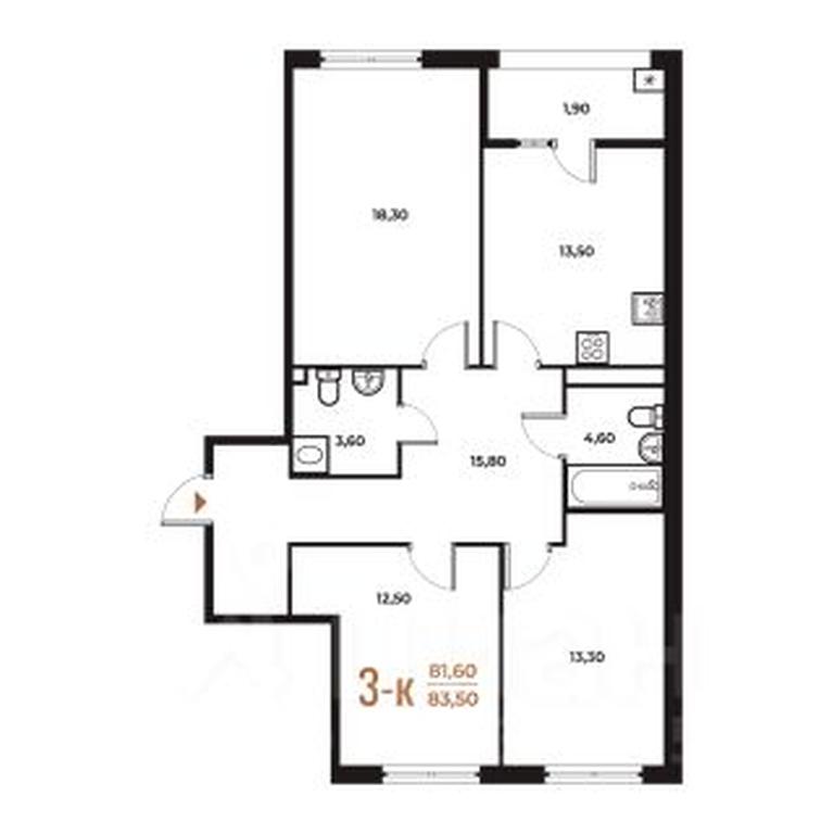 2-BD Apartment Sale, 83.5 sq. m. at Novoe Letovo, Zimyonkovskaya ulitsa, Sosenskoye Settlement, Moscow, Russia #1 2-BD Apartment Sale, 83.5 sq. m. at Novoe Letovo, Zimyonkovskaya ulitsa, Sosenskoye Settlement, Moscow, Russia #1