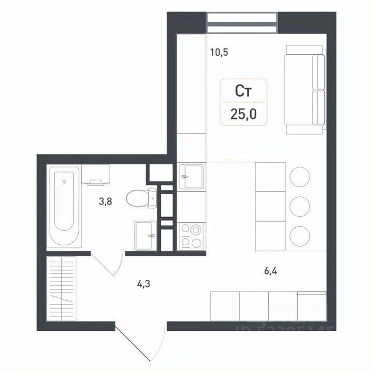 Apartment Sale, 25 sq. m. at Novaya Shcherbinka, Borisovka Village, Podolsk City District, Moscow Region, Russia #1 Apartment Sale, 25 sq. m. at Novaya Shcherbinka, Borisovka Village, Podolsk City District, Moscow Region, Russia #1