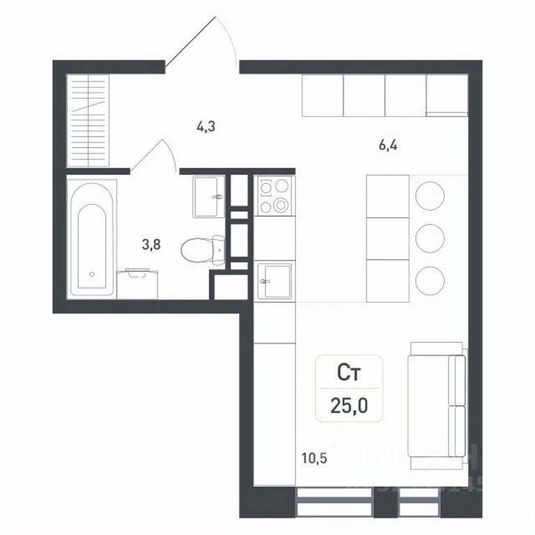 Apartment Sale, 25平方米 at Novaya Shcherbinka, Borisovka Village, Podolsk City District, Moscow Region, Russia #2 Apartment Sale, 25平方米 at Novaya Shcherbinka, Borisovka Village, Podolsk City District, Moscow Region, Russia #2