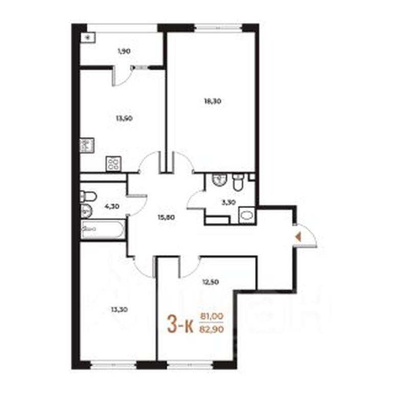 2-BD Apartment Sale, 82.9 sq. m. at Novoe Letovo, Zimyonkovskaya ulitsa, Sosenskoye Settlement, Moscow, Russia #1 2-BD Apartment Sale, 82.9 sq. m. at Novoe Letovo, Zimyonkovskaya ulitsa, Sosenskoye Settlement, Moscow, Russia #1