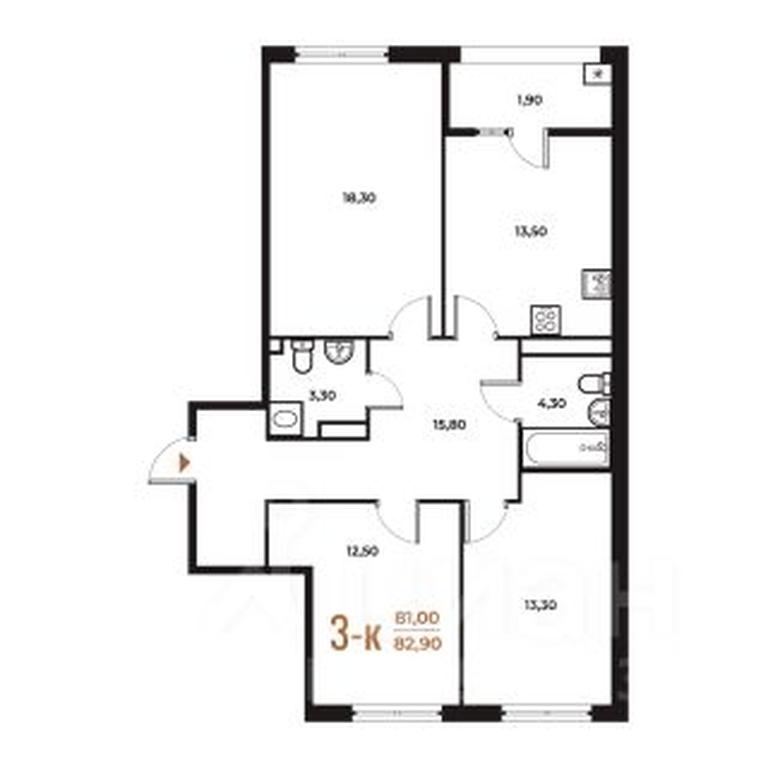 2-BD Apartment Sale, 82.9 sq. m. at Novoe Letovo, Zimyonkovskaya ulitsa, Sosenskoye Settlement, Moscow, Russia #1 2-BD Apartment Sale, 82.9 sq. m. at Novoe Letovo, Zimyonkovskaya ulitsa, Sosenskoye Settlement, Moscow, Russia #1