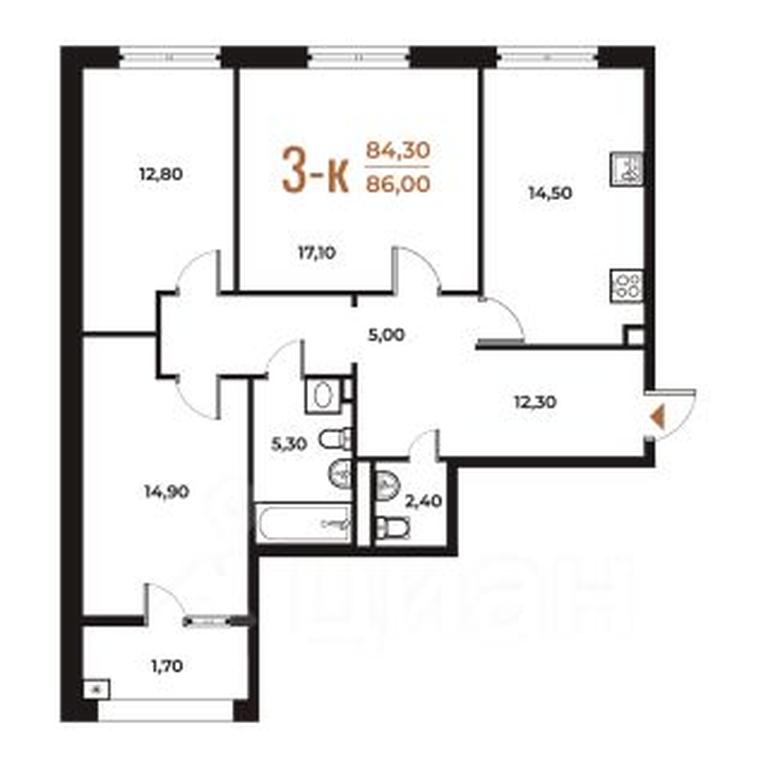 2-BD Apartment Sale, 86 sq. m. at Novoe Letovo, Zimyonkovskaya ulitsa, Sosenskoye Settlement, Moscow, Russia #1 2-BD Apartment Sale, 86 sq. m. at Novoe Letovo, Zimyonkovskaya ulitsa, Sosenskoye Settlement, Moscow, Russia #1