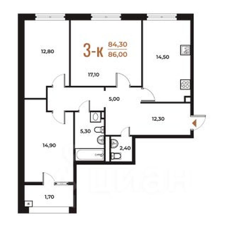 2-BD Apartment Sale, 86 sq. m. at Novoe Letovo, Zimyonkovskaya ulitsa, Sosenskoye Settlement, Moscow, Russia #1 2-BD Apartment Sale, 86 sq. m. at Novoe Letovo, Zimyonkovskaya ulitsa, Sosenskoye Settlement, Moscow, Russia #1