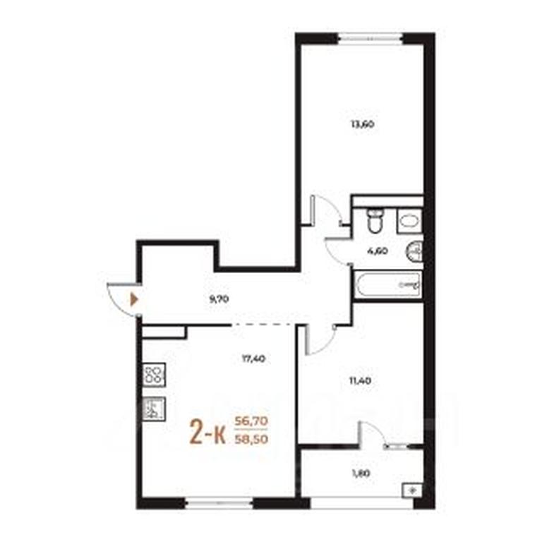 1-BD Apartment Sale, 58.5 sq. m. at Novoe Letovo, Zimyonkovskaya ulitsa, Sosenskoye Settlement, Moscow, Russia #1 1-BD Apartment Sale, 58.5 sq. m. at Novoe Letovo, Zimyonkovskaya ulitsa, Sosenskoye Settlement, Moscow, Russia #1