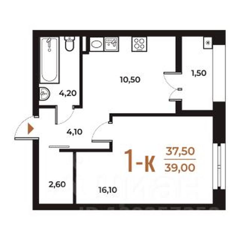 Apartment Sale, 39 sq. m. at Novoe Letovo, Zimyonkovskaya ulitsa, Sosenskoye Settlement, Moscow, Russia #1