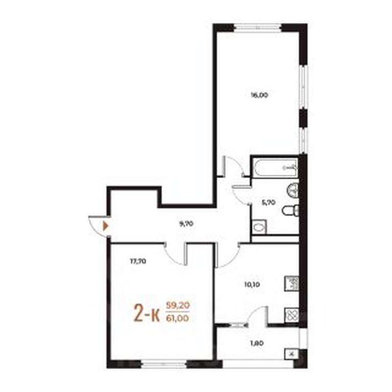 1-BD Apartment Sale, 61 sq. m. at Novoe Letovo, Zimyonkovskaya ulitsa, Sosenskoye Settlement, Moscow, Russia #1 1-BD Apartment Sale, 61 sq. m. at Novoe Letovo, Zimyonkovskaya ulitsa, Sosenskoye Settlement, Moscow, Russia #1
