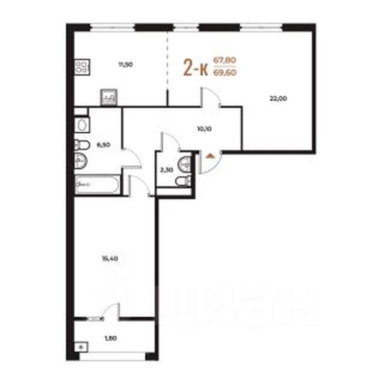 1-BD Apartment Sale, 69.6 sq. m. at Novoe Letovo, Zimyonkovskaya ulitsa, Sosenskoye Settlement, Moscow, Russia #1 1-BD Apartment Sale, 69.6 sq. m. at Novoe Letovo, Zimyonkovskaya ulitsa, Sosenskoye Settlement, Moscow, Russia #1