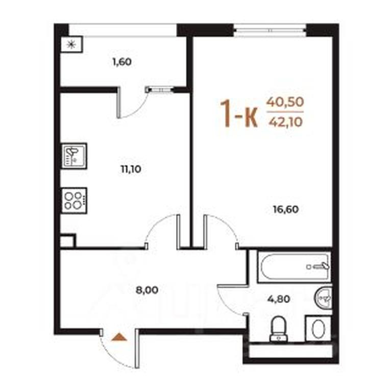 Apartment Sale, 42.1 sq. m. at Novoe Letovo, Zimyonkovskaya ulitsa, Sosenskoye Settlement, Moscow, Russia #1 Apartment Sale, 42.1 sq. m. at Novoe Letovo, Zimyonkovskaya ulitsa, Sosenskoye Settlement, Moscow, Russia #1