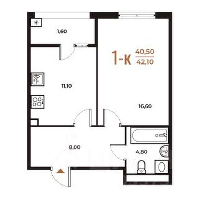 Apartment Sale, 42.1 sq. m. at Novoe Letovo, Zimyonkovskaya ulitsa, Sosenskoye Settlement, Moscow, Russia #1 Apartment Sale, 42.1 sq. m. at Novoe Letovo, Zimyonkovskaya ulitsa, Sosenskoye Settlement, Moscow, Russia #1