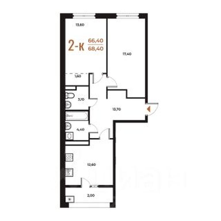 1-BD Apartment Sale, 68.4 sq. m. at Novoe Letovo, Zimyonkovskaya ulitsa, Sosenskoye Settlement, Moscow, Russia #1 1-BD Apartment Sale, 68.4 sq. m. at Novoe Letovo, Zimyonkovskaya ulitsa, Sosenskoye Settlement, Moscow, Russia #1