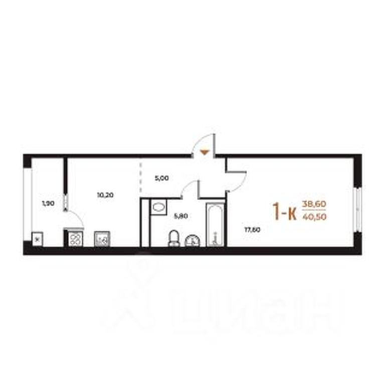 Apartment Sale, 40.5 sq. m. at Novoe Letovo, Zimyonkovskaya ulitsa, Sosenskoye Settlement, Moscow, Russia #1