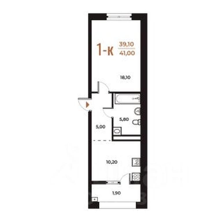 Apartment Sale, 41平方米 at Novoe Letovo, Zimyonkovskaya ulitsa, Sosenskoye Settlement, Moscow, Russia #1 Apartment Sale, 41平方米 at Novoe Letovo, Zimyonkovskaya ulitsa, Sosenskoye Settlement, Moscow, Russia #1