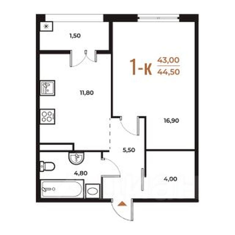 Apartment Sale, 44.5 sq. m. at Novoe Letovo, Zimyonkovskaya ulitsa, Sosenskoye Settlement, Moscow, Russia #1 Apartment Sale, 44.5 sq. m. at Novoe Letovo, Zimyonkovskaya ulitsa, Sosenskoye Settlement, Moscow, Russia #1