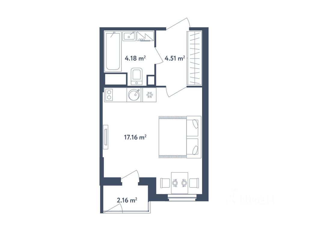 Apartment Sale, 26.93 sq. m. at Svetly mir BioPolis, posyolok Meshcherino, Leninskiy City District, Moscow Region, Russia #1 Apartment Sale, 26.93 sq. m. at Svetly mir BioPolis, posyolok Meshcherino, Leninskiy City District, Moscow Region, Russia #1