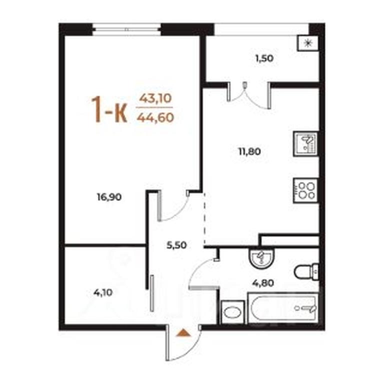 Продажа квартиры, 44,6 м² в ЖК «Новое Летово», Зимёнковская улица, поселение Сосенское, Москва, Россия #1 Продажа квартиры, 44,6 м² в ЖК «Новое Летово», Зимёнковская улица, поселение Сосенское, Москва, Россия #1